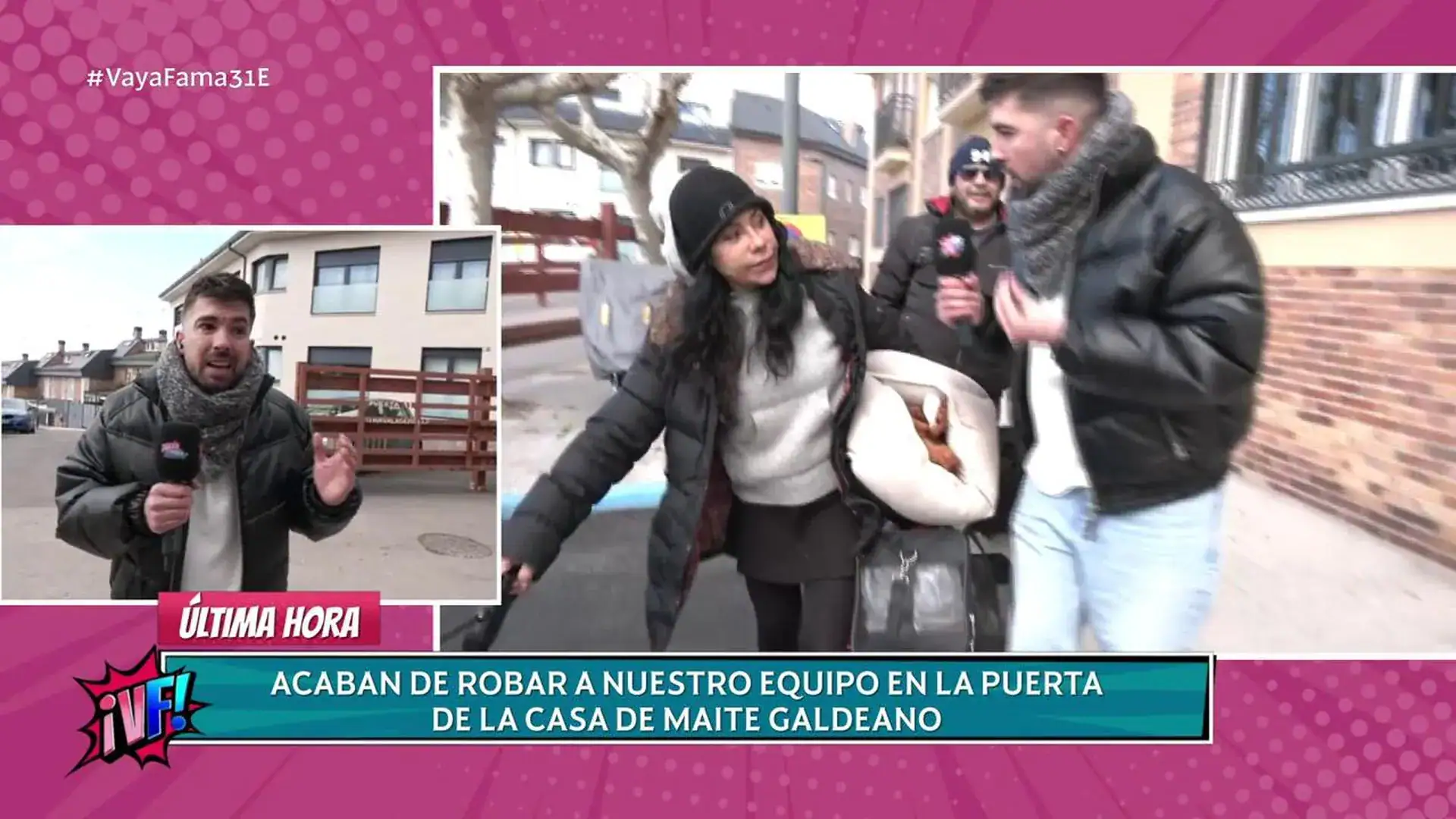 Inseguridad en Valdemorillo: Roban al cámara de '¡Vaya fama!' en plena guardia en el nuevo portal de Maite Galdeano