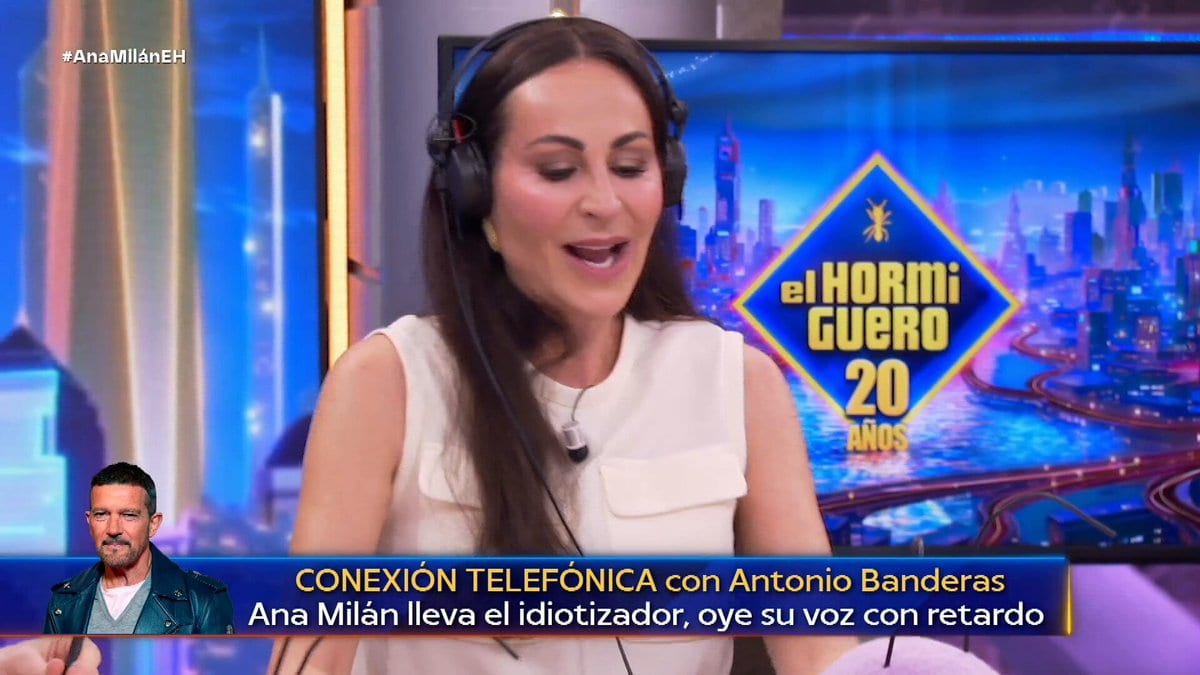 La "moña" más surrealista de Ana Milán en 'El Hormiguero': Antonio Banderas víctima de una broma histórica
