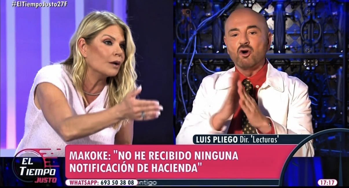 Makoke, al límite en 'El tiempo justo': Luis Pliego desmonta su versión sobre Hacienda y amenaza con una demanda millonaria