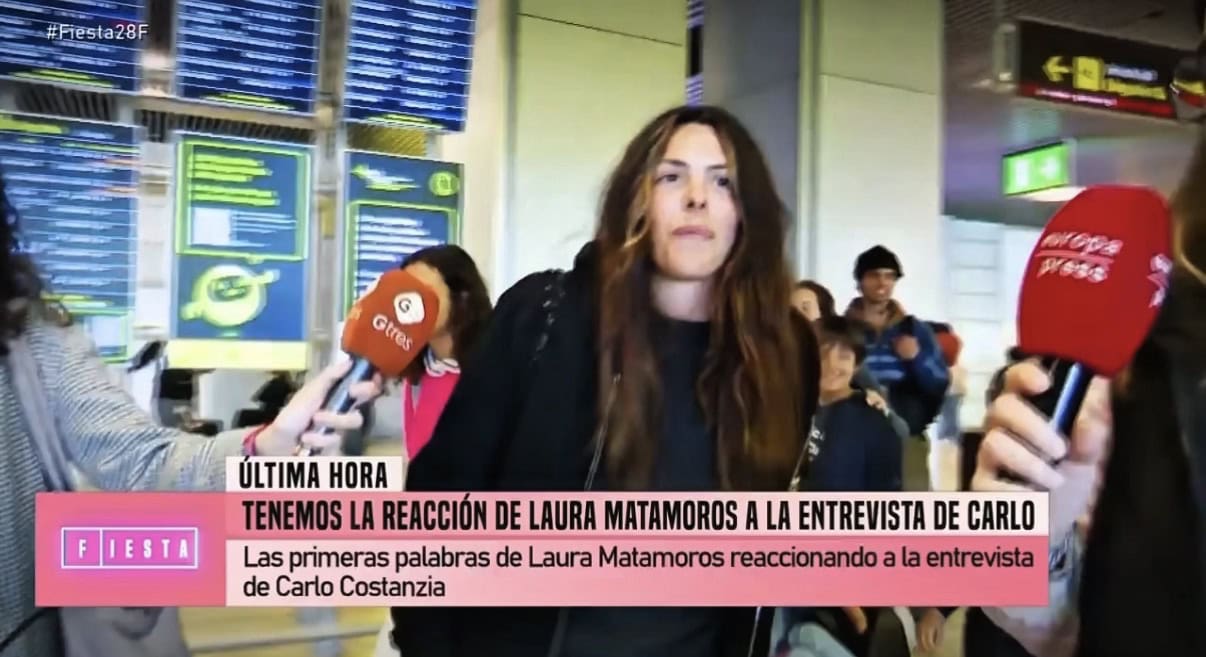 Laura Matamoros desmonta la versión de Carlo Costanzia: "Quien miente al principio, miente hasta el final"