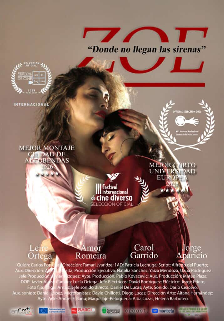 Otra versión del cartel original de 'ZOE', el cortometraje de ocho minutos escrito por Carlos Portugal