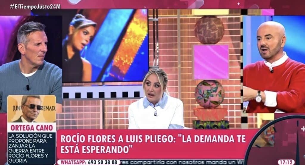 Luis Pliego planta cara a Rocío Flores en 'El tiempo justo': "No soy tu enemigo"