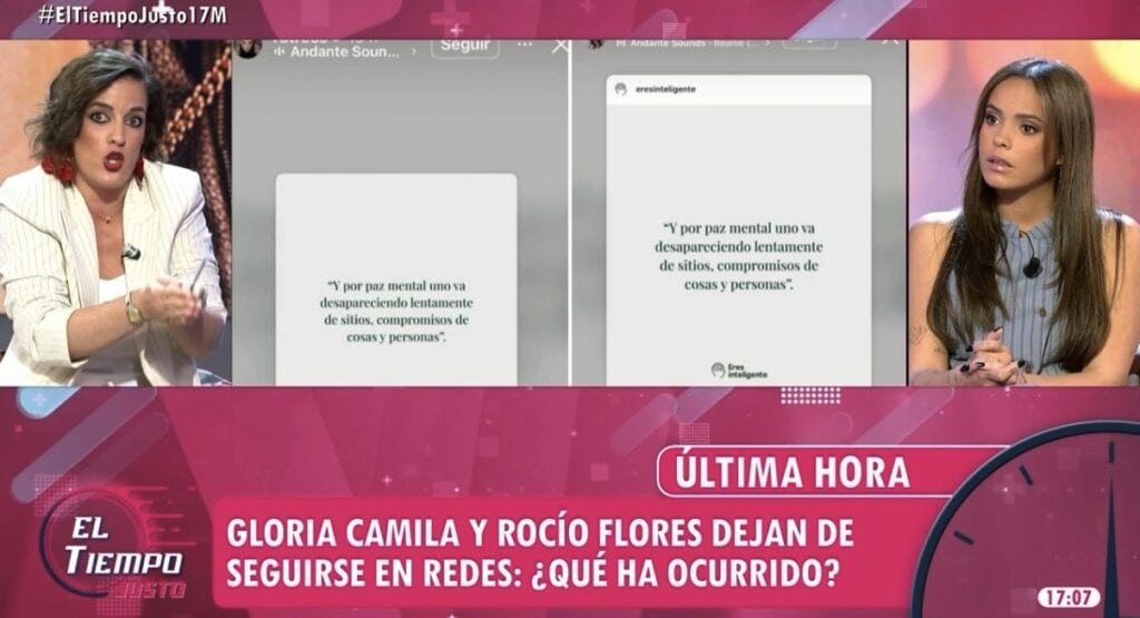 El bochornoso desplante de Gloria Camila en "El Tiempo Justo: victimismo y berrinches de una "niña consentida" que cobra por callar