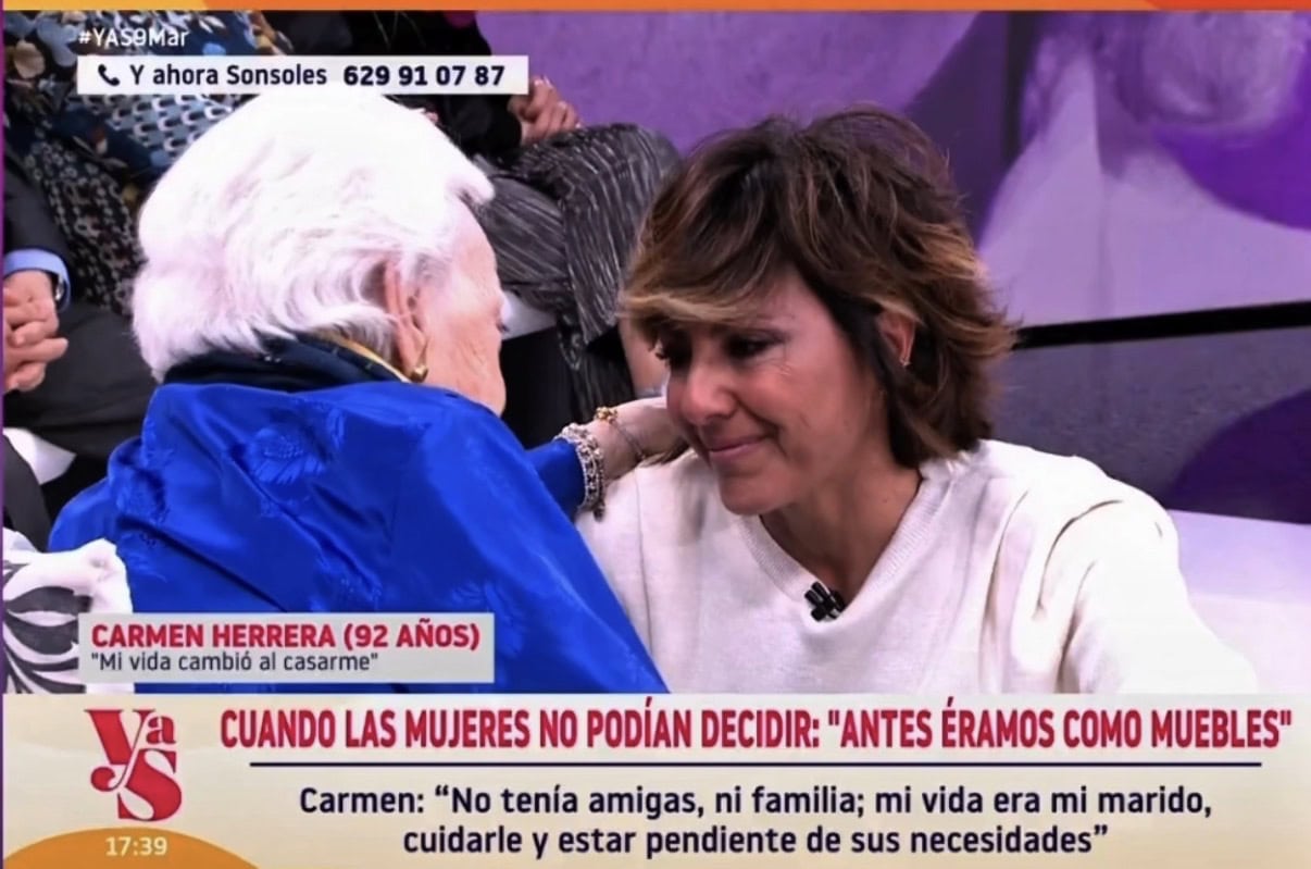 Sonsoles Ónega se rompe en su regreso a Antena 3: una invitada de 92 años consigue quebrar su coraza tras la muerte de su