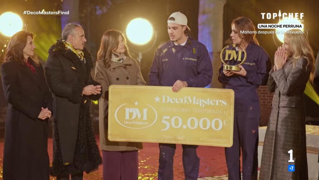 Triunfo de la familia y el diseño: Mar Flores y Carlo Costanzia se coronan ganadores de 'DecoMasters'