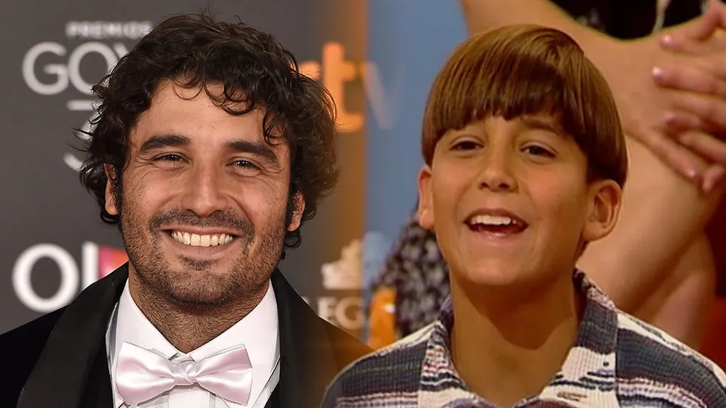 Álex García de niño, en la época en la que ejercía de reportero infantil en Canal 7 del Atlántico, en Tenerife