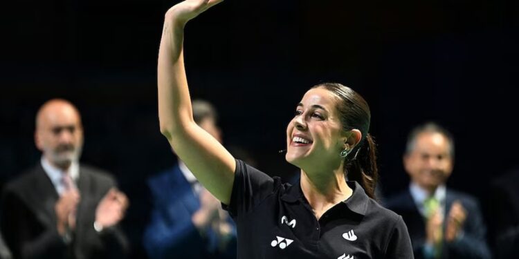 carolina marín se retira huelva