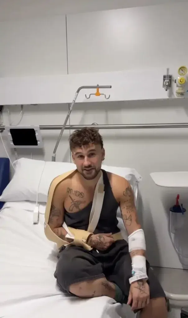 Drama en el escenario: el cantante Dani Fernández operado de urgencia tras un impactante accidente en su último show