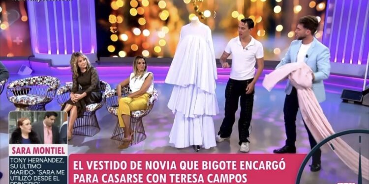 El engaño nupcial de Bigote Arrocet: José Perea desvela la verdadera y turbia historia del vestido de María Teresa Campos
