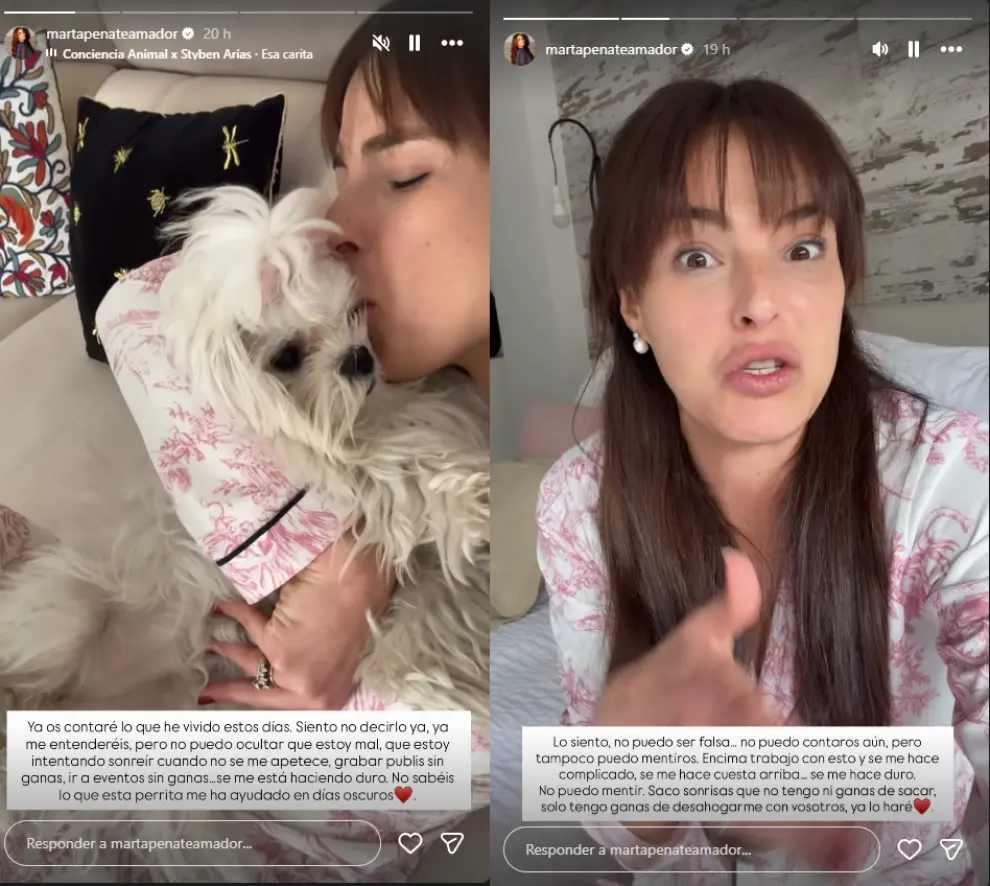 Marta Peñate rompe su silencio sobre su preocupante bache anímico: "Estoy en un momento de oscuridad"