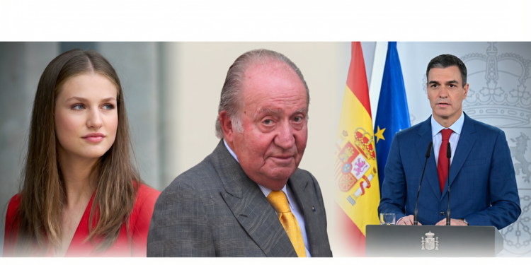 princesa leonor, emérito y pedro sanchez