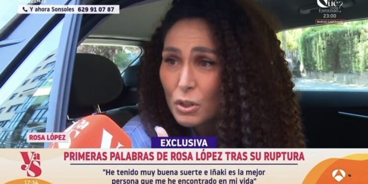 Rosa López confiesa su situación actual tras la ruptura: "Iñaki es la mejor persona que me he encontrado en la vida"