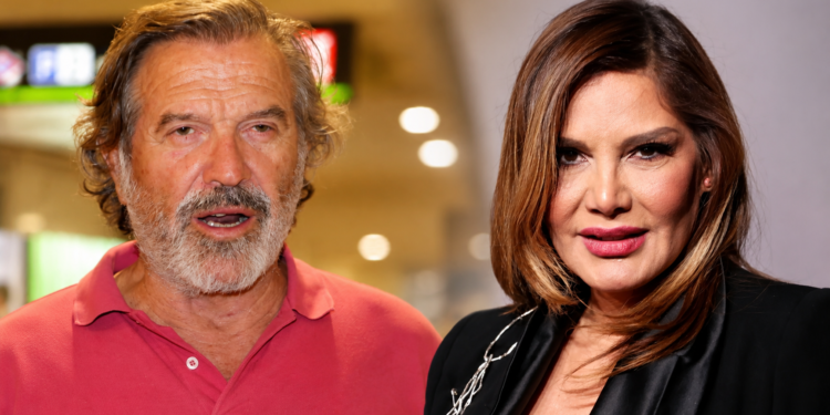 Pepe Navarro, con polo rojo, e Ivonne Reyes, de traje negro, en un montaje que reúne sus dos retratos