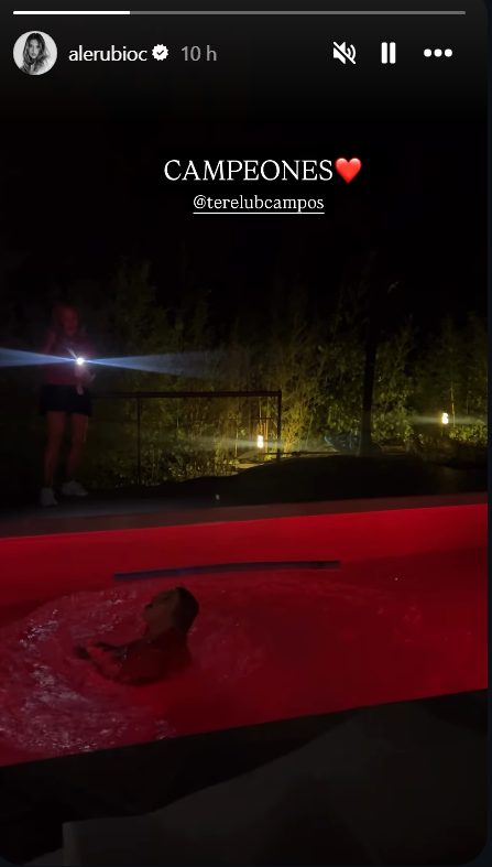 Rosalía con una vuvuzela en la cama, Terelu de cabeza a la piscina e Ibai copiándola