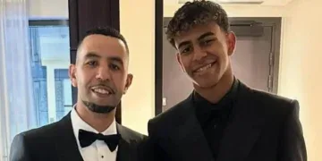 lamine y padre
