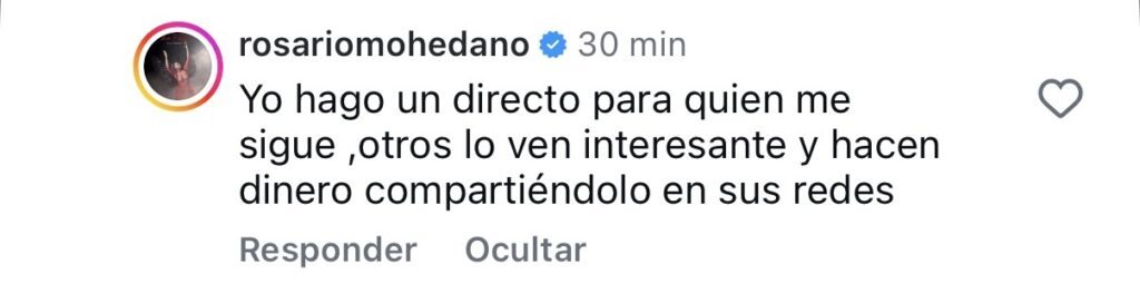 Opinión: Usted encendió la cámara, señora Mohedano, y nosotros estábamos escuchando